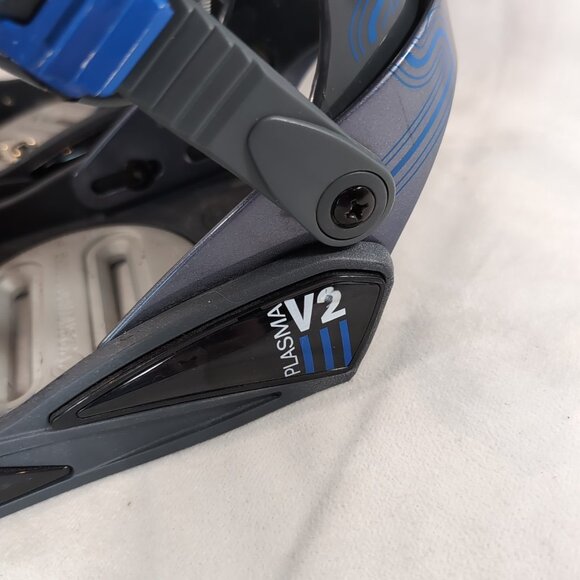 K2 Plasma V2 Snowboard Bindings Blue Grey S SM Small K2-BSP-04-S-L Snowboarding - Picture 3 of 16